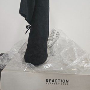 Black Knee Length Suede Boots